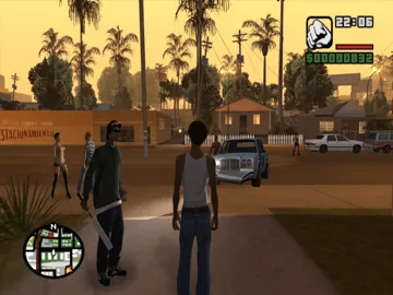 Grand Theft Auto - San Andreas (Japan) (Rockstar Classics) screen shot game playing